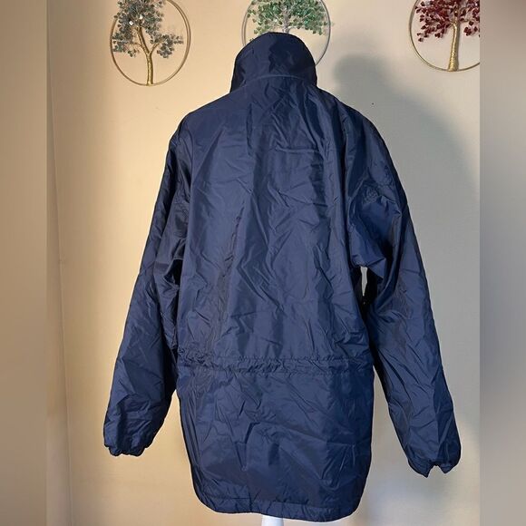 Columbia Navy Blue Fleece Lined Full Zip Vented Jacket Women's Medium - Picture 2 of 11